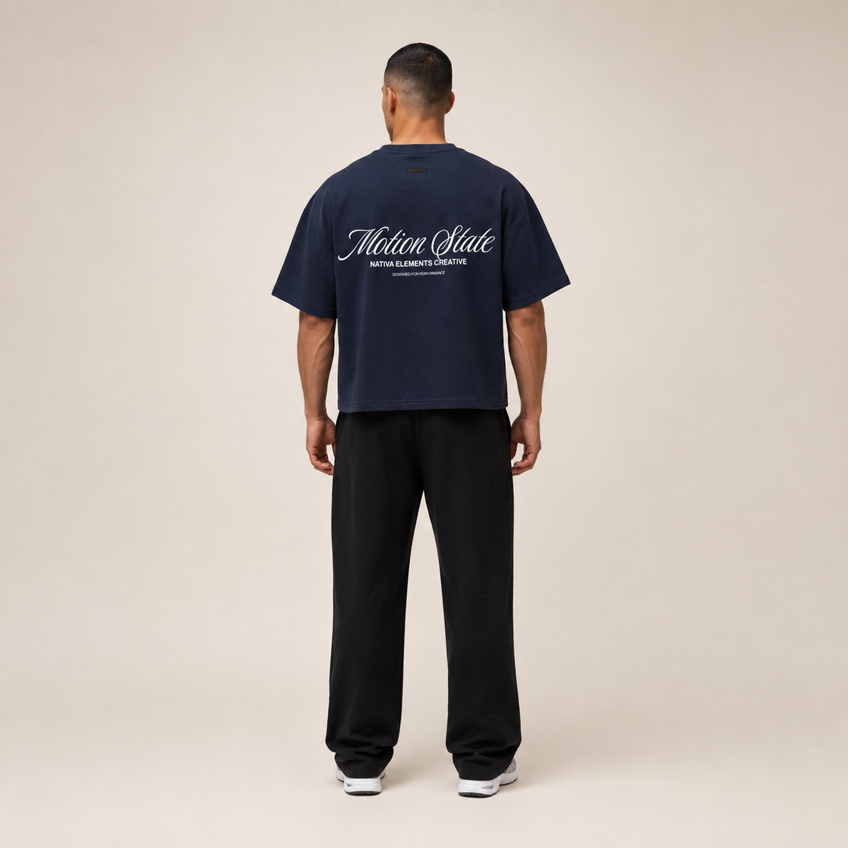 POLERA BOXYFIT MOTION® AZUL MARINO