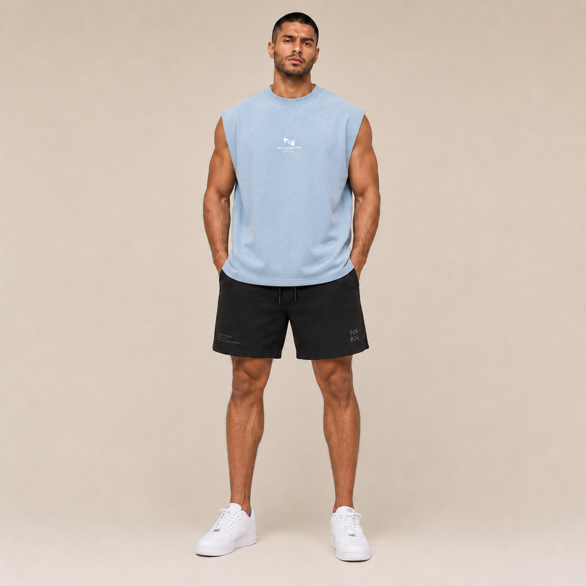 POLERA MUSCULOSA SIN MANGAS ICE TANK® 100% ALGODÓN