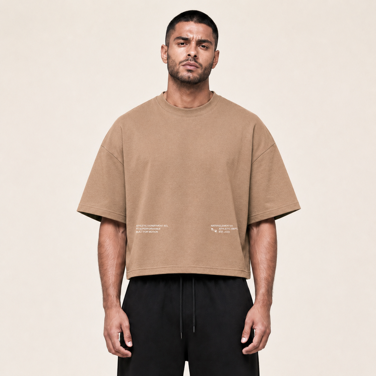 POLERA BOXYFIT MOKKA BASIC® 100% ALGODÓN