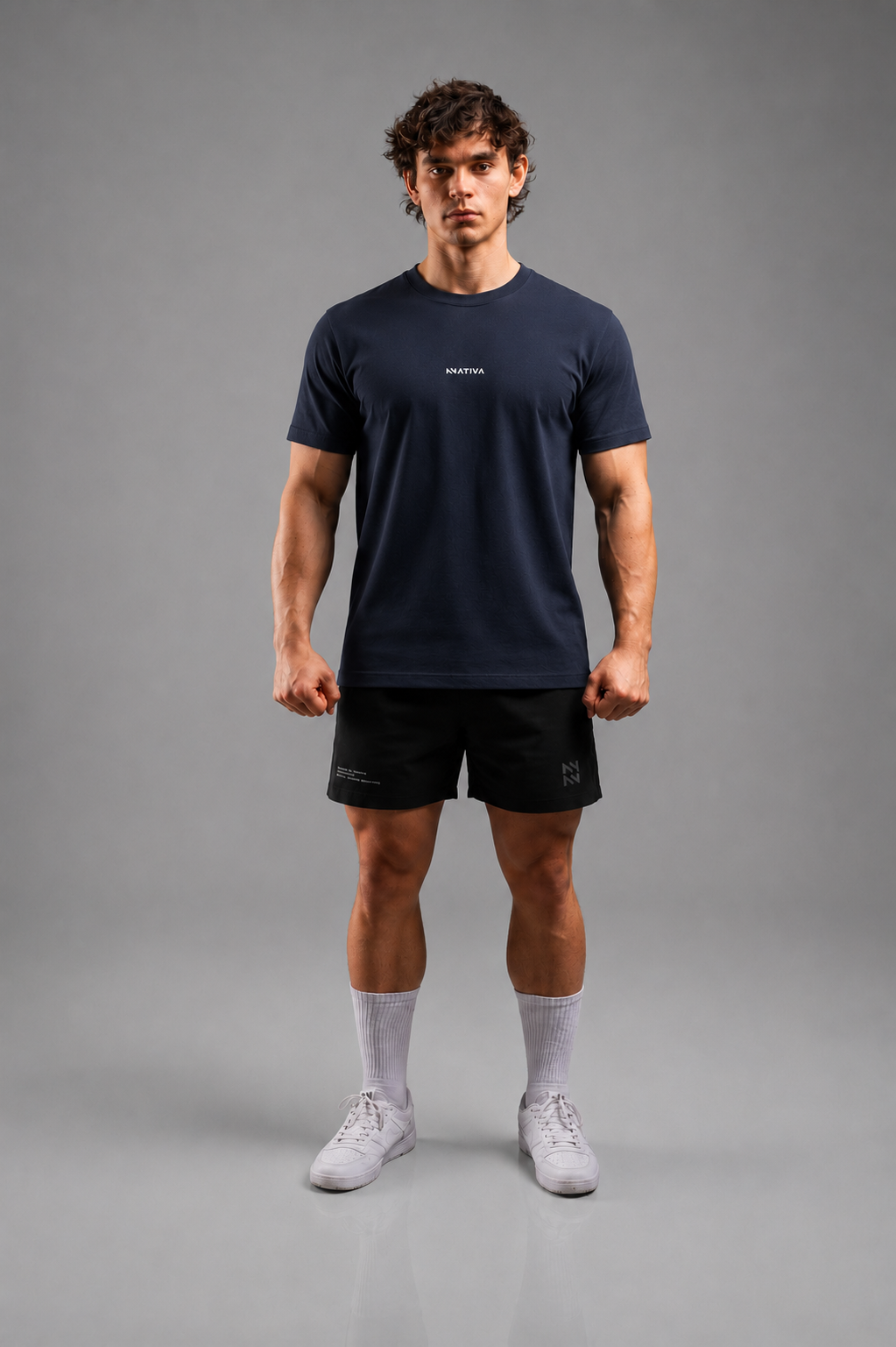 POLERA BASICA REGULAR FIT MARINO OSCURO