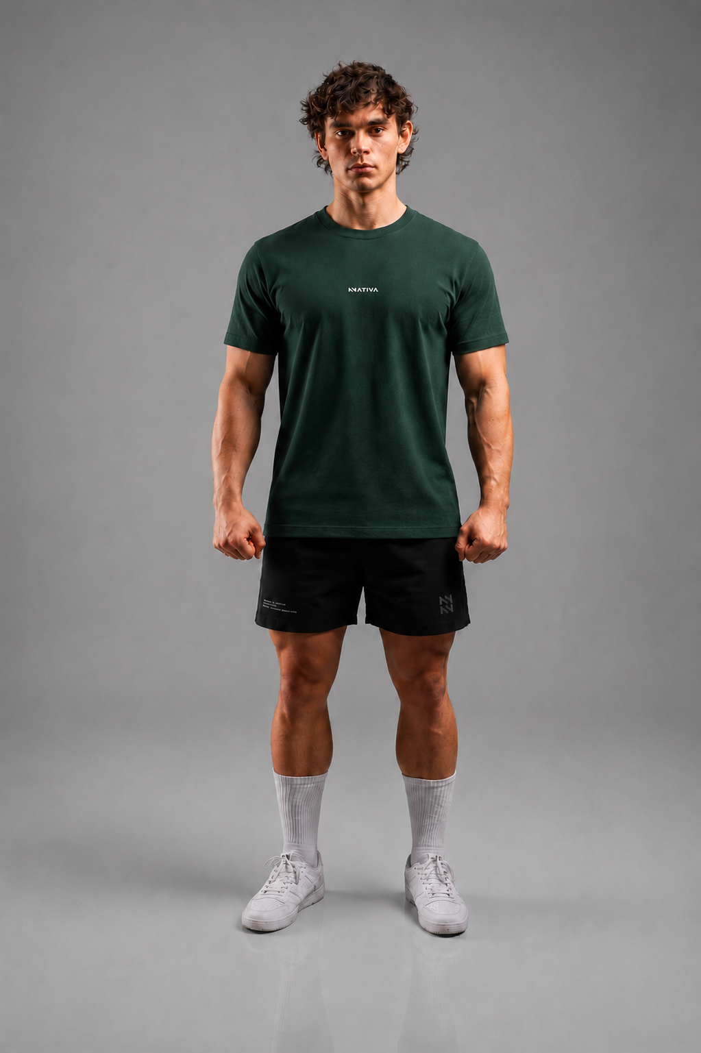 POLERA BASICA REGULAR FIT VERDE
