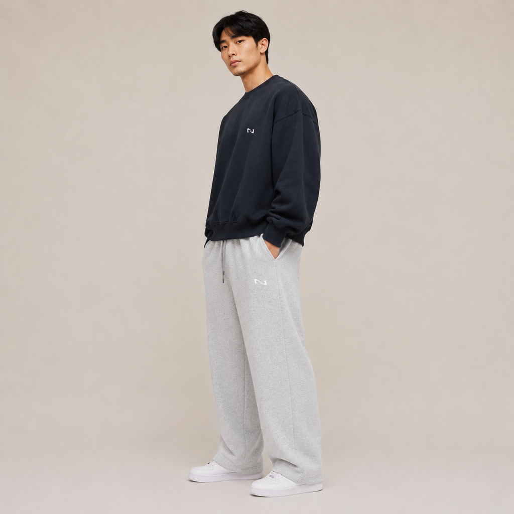 CREWNECK MARINO BASIC® POLERÓN RELAXED FIT