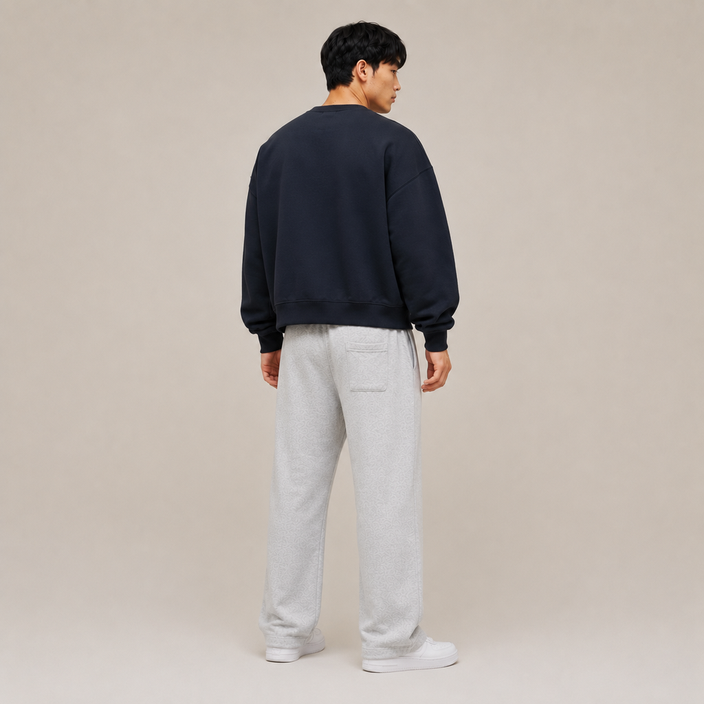 CREWNECK MARINO BASIC® POLERÓN RELAXED FIT