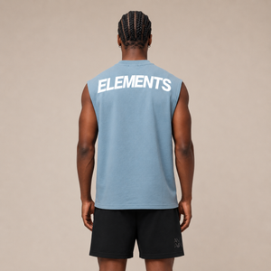 POLERA MUSCULOSA SIN MANGAS ICE TANK® 100% ALGODÓN