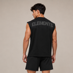 POLERA MUSCULOSA SIN MANGAS NEGRA TANK® 100% ALGODÓN
