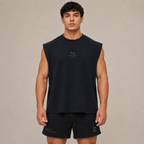 POLERA MUSCULOSA MARINO TANK OVERSIZE 100% ALGODÓN