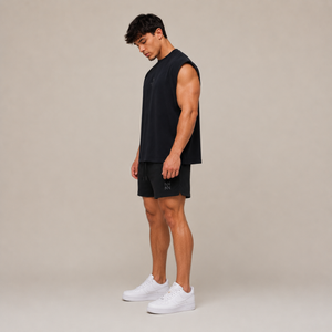 POLERA MUSCULOSA MARINO TANK OVERSIZE 100% ALGODÓN