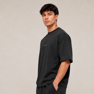 POLERA OVERSIZE NEGRA ATHLETIC® 100% ALGODÓN