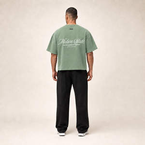 POLERA BOXYFIT CEMENTO MOTIONSTATE® 100% ALGODÓN