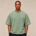 POLERA OVERSIZE CEMENTO ELEMENTS® 100% ALGODÓN