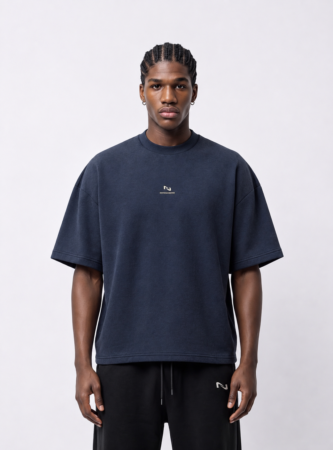 POLERA OVERSIZE MARINO BASIC® 100% ALGODÓN