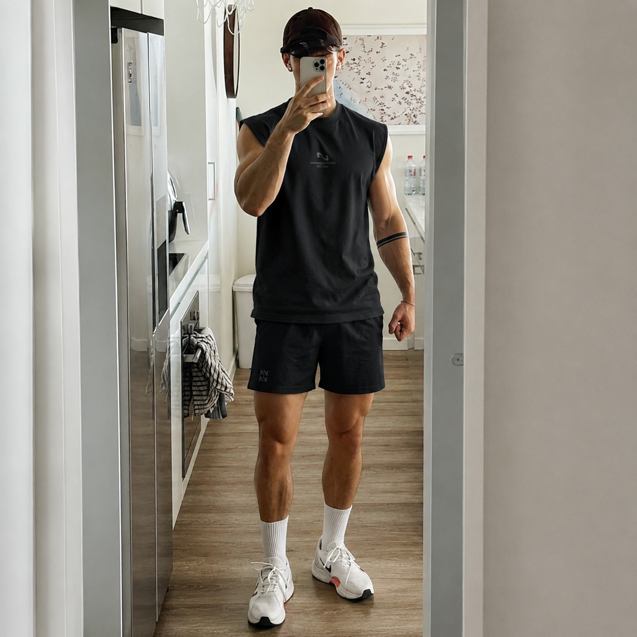 SHORT DEPORTIVO NEGRO V2