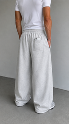 PANTALON BUZO BAGGY GRIS
