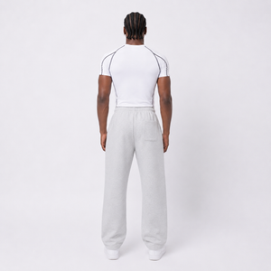 BUZO FIT RECTO GRIS 100% ALGODÓN
