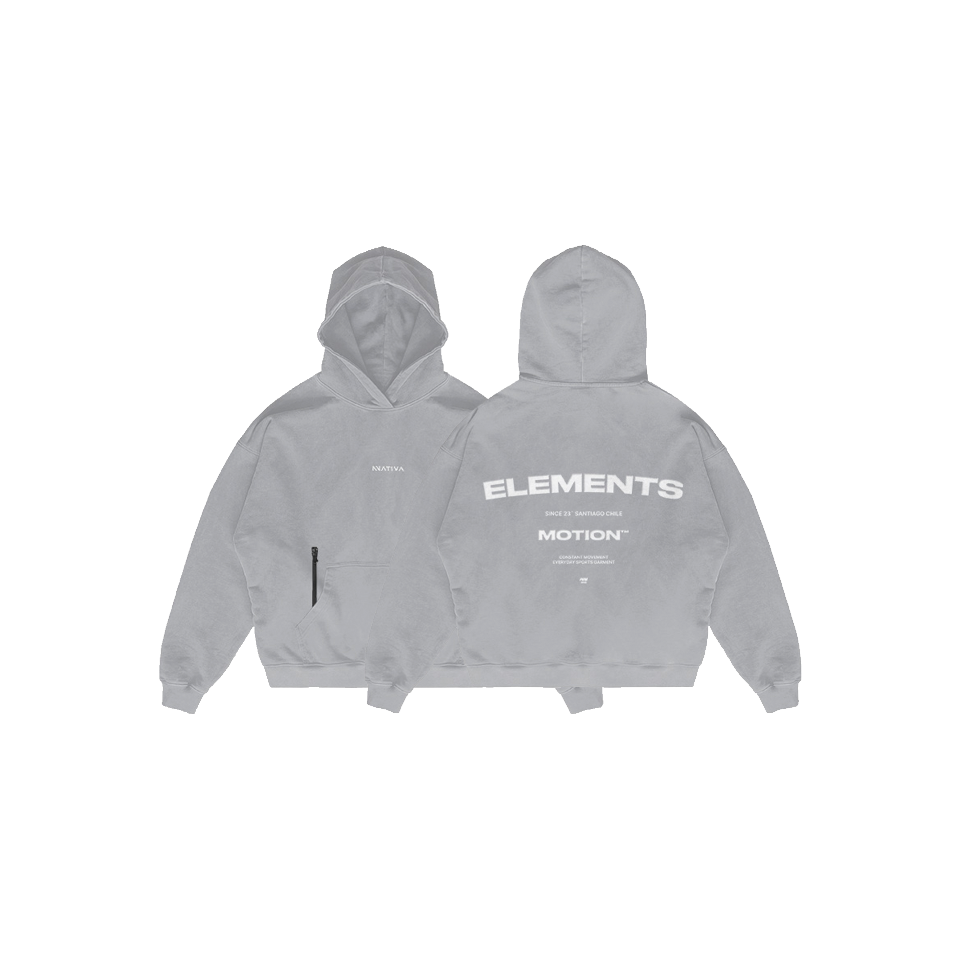 HOODIE ELEMENTS™ BOXY FIT PERLA