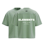 POLERA OVERSIZE CEMENTO ELEMENTS® 100% ALGODÓN