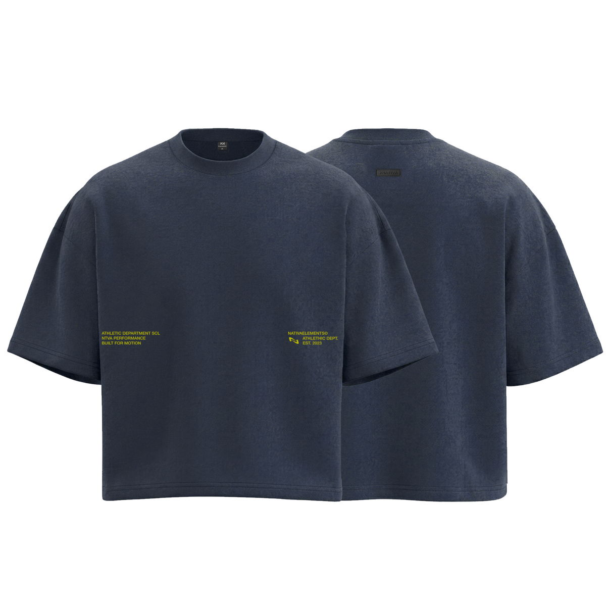 POLERA BOXYFIT MARINO BASIC® 100% ALGODÓN