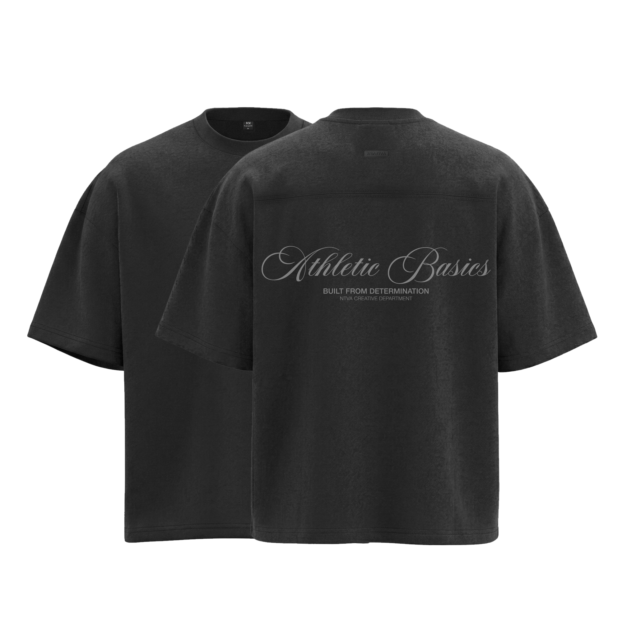 POLERA OVERSIZE NEGRA ATHLETIC® 100% ALGODÓN