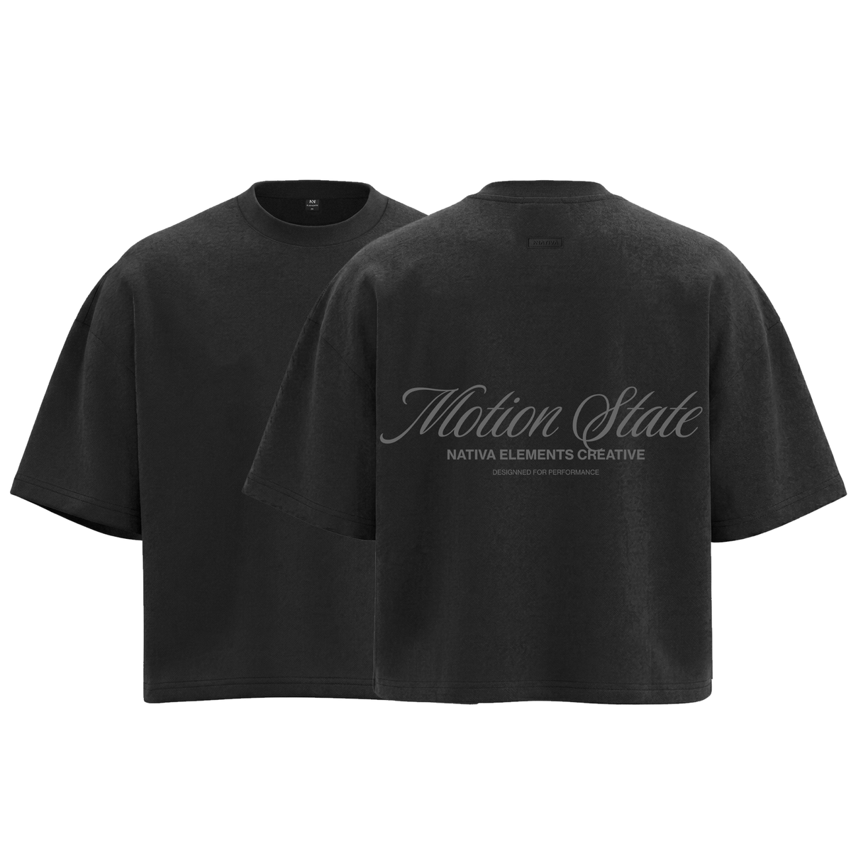 POLERA BOXYFIT MOTION® NEGRA