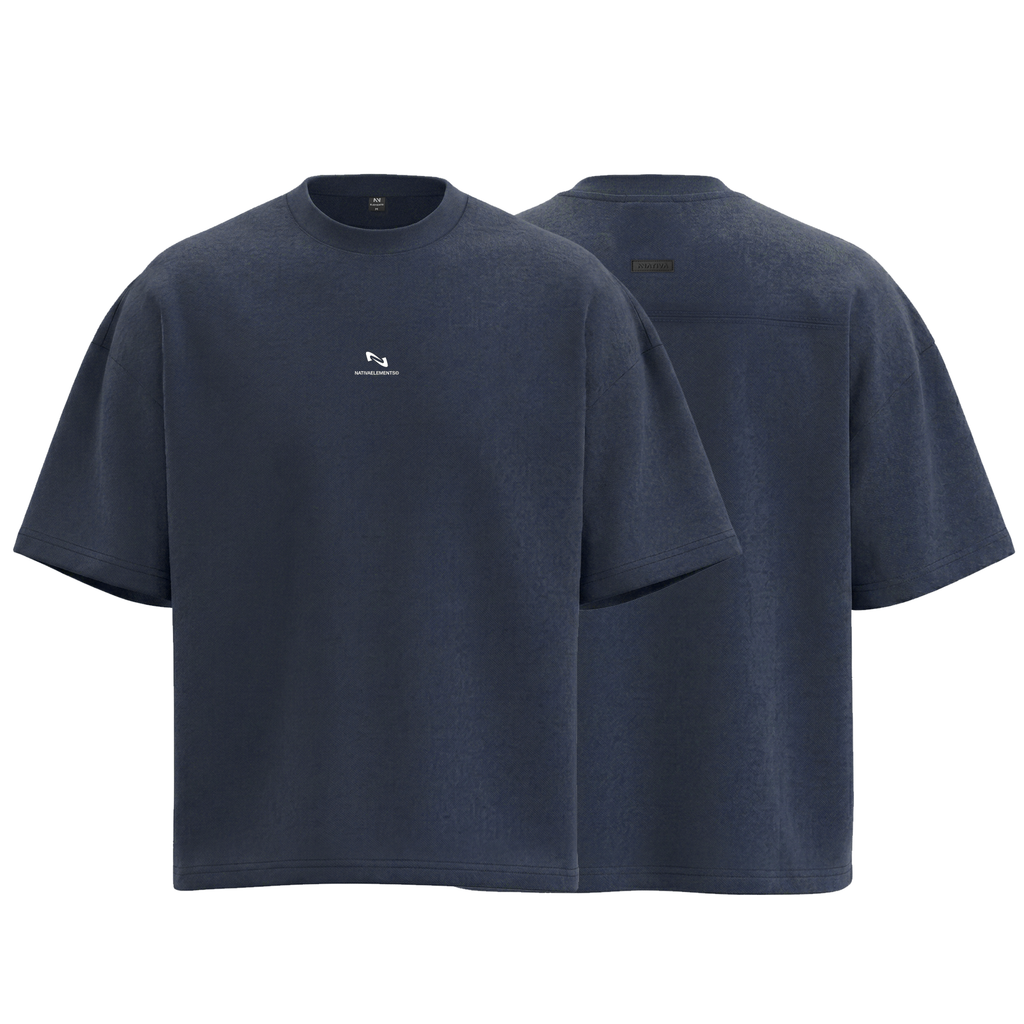 POLERA OVERSIZE MARINO BASIC® 100% ALGODÓN