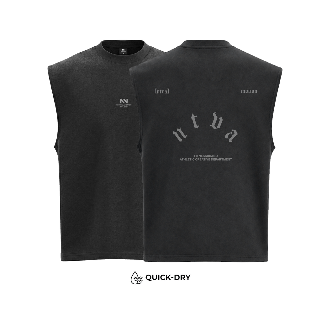 MUSCULOSA TANK QUICK-DRY NEGRA