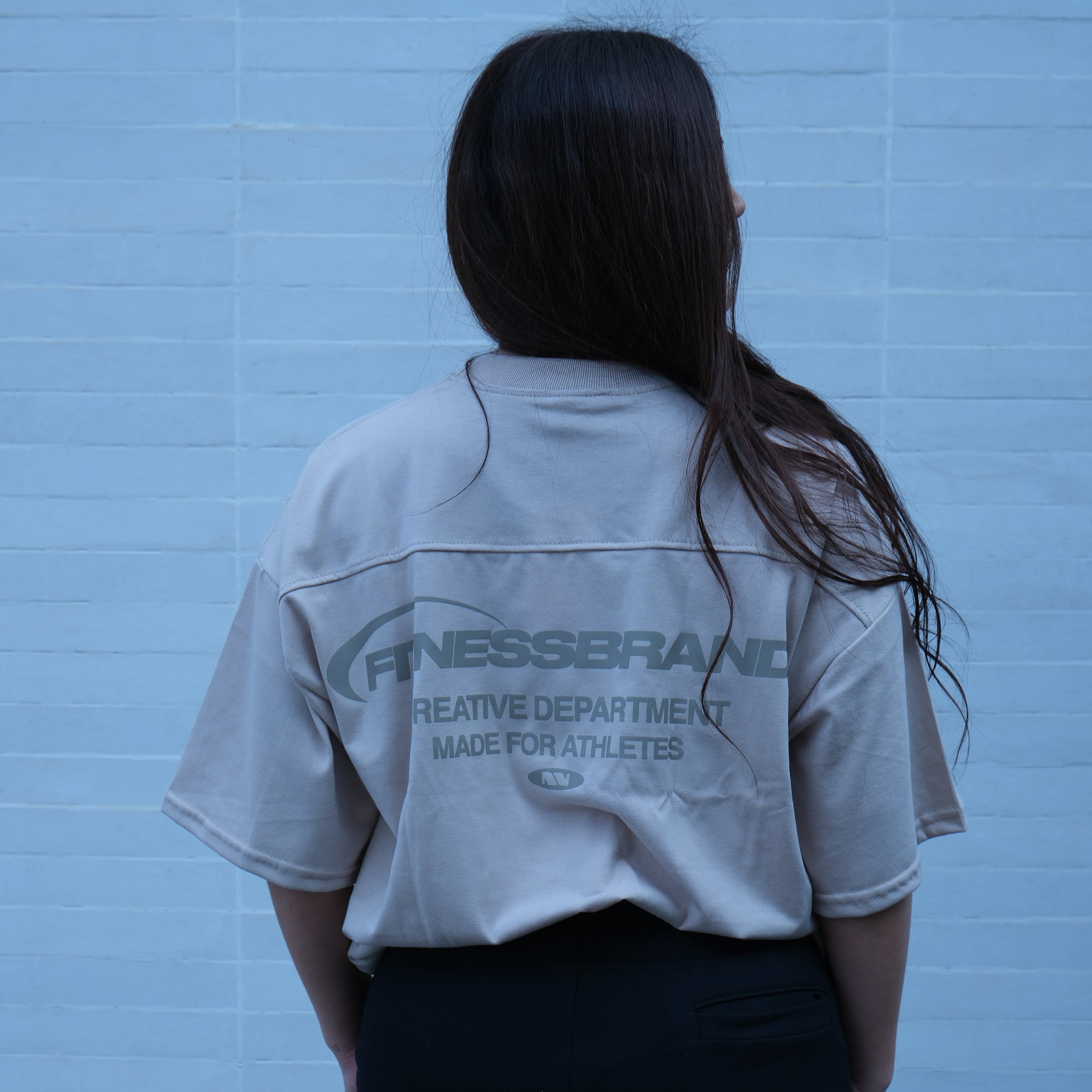 POLERA OVERSIZE FITNESSBRAND™ BEIGE