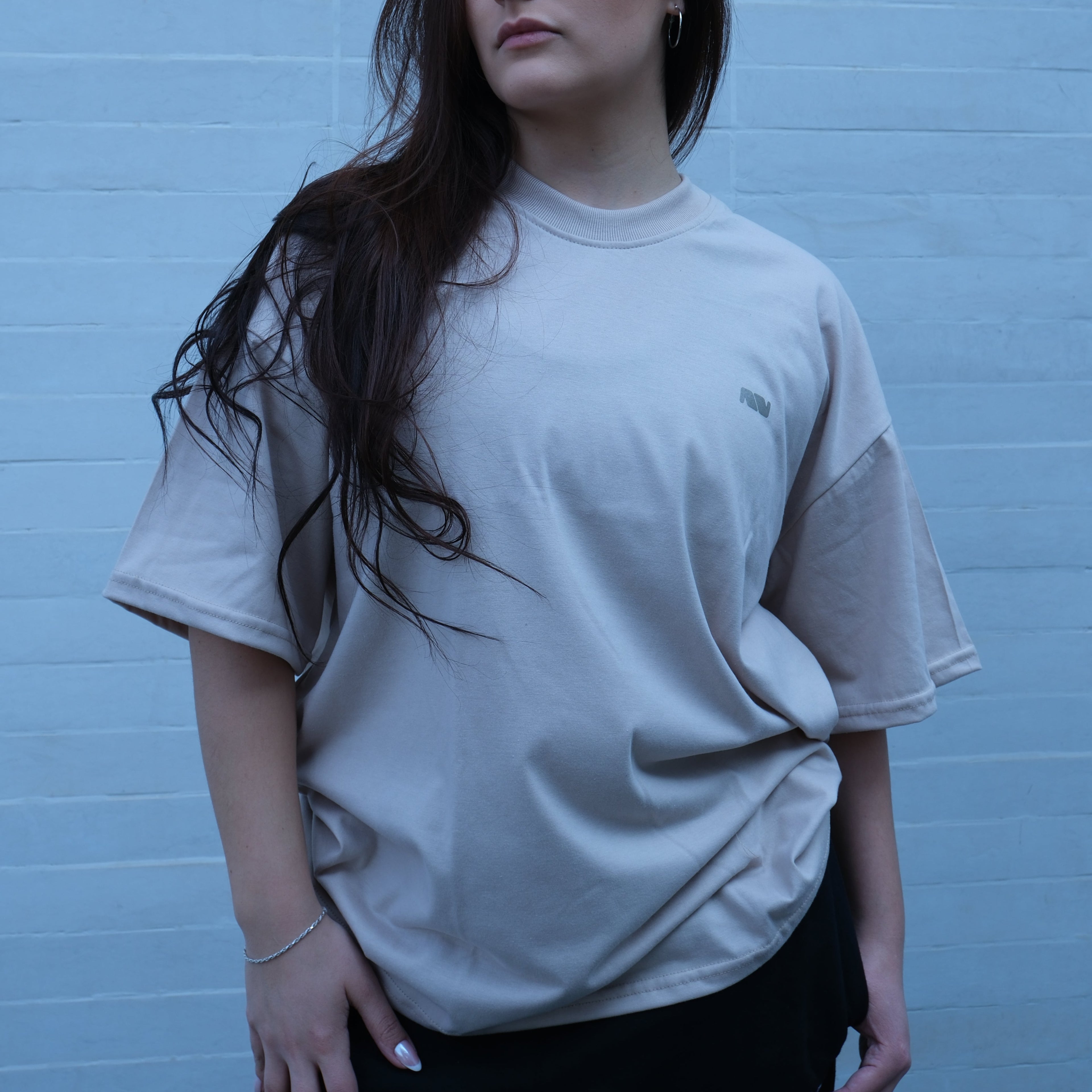 POLERA OVERSIZE FITNESSBRAND™ BEIGE