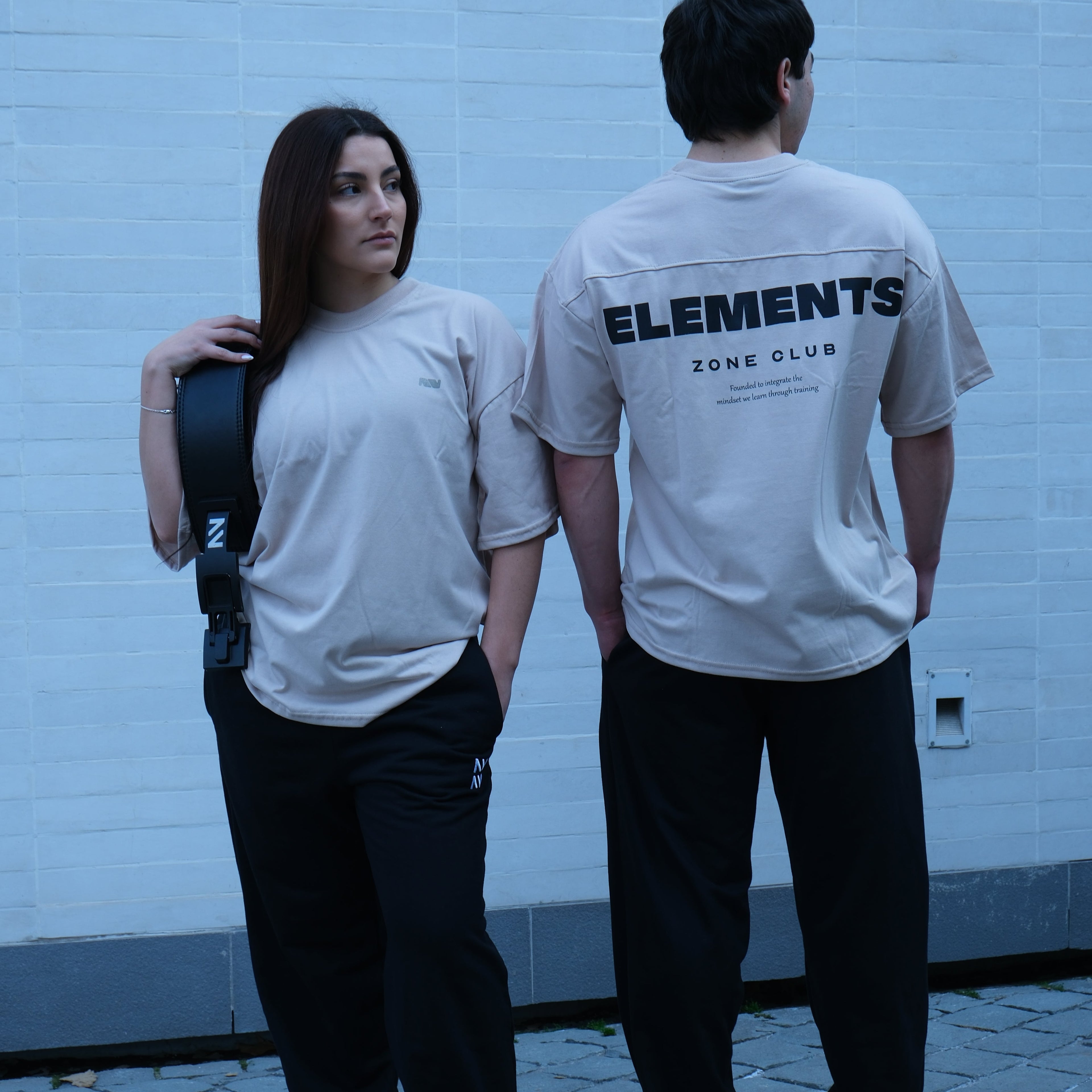 POLERA OVERSIZE FITNESSBRAND™ BEIGE