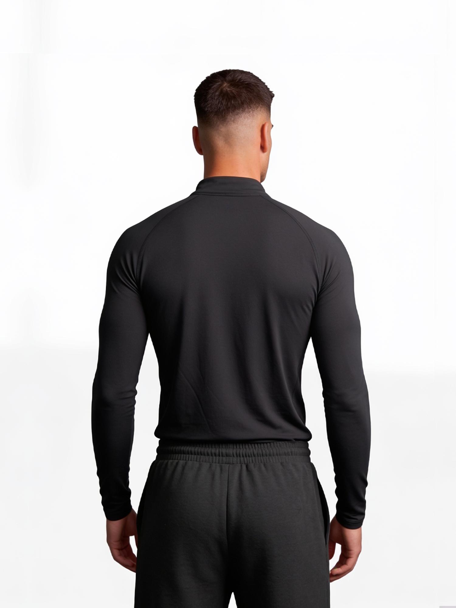 SWEATER QUARTER ZIP NEGRO POLAR