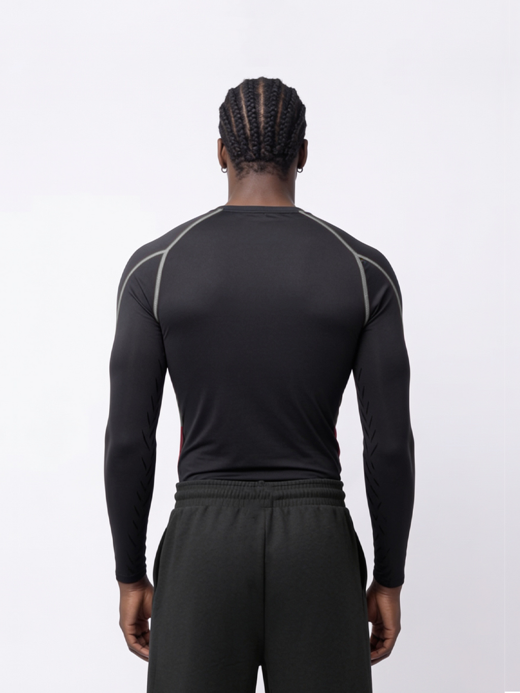 COMPRESS MANGA LARGA NEGRA CON GRIS LEGEND®