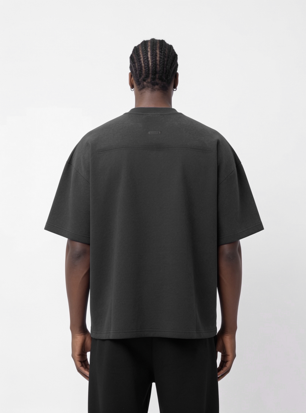 POLERA OVERSIZE NEGRA BASIC® 100% ALGODÓN