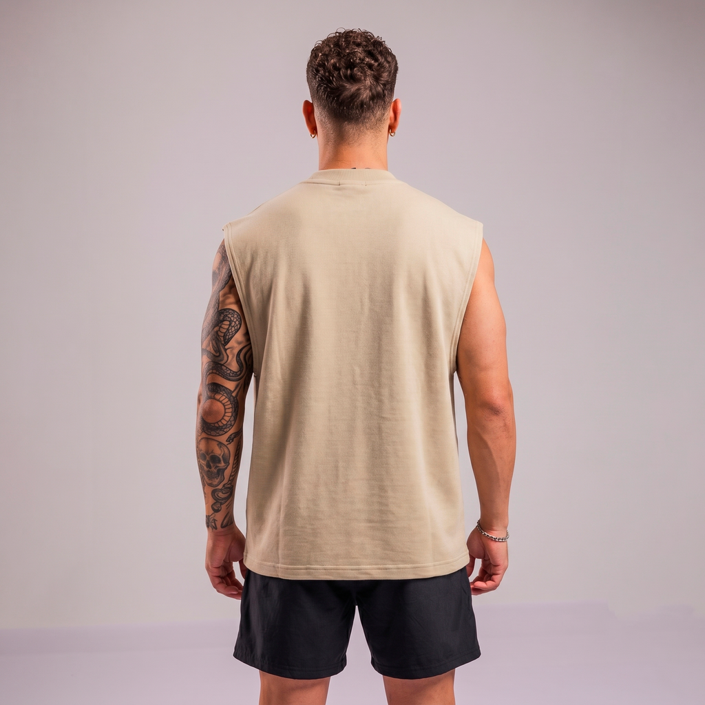 MUSCULOSA TANK BEIGE