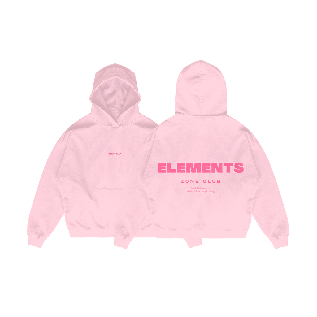 HOODIE ELEMENTS™ BOXY FIT ROSADO