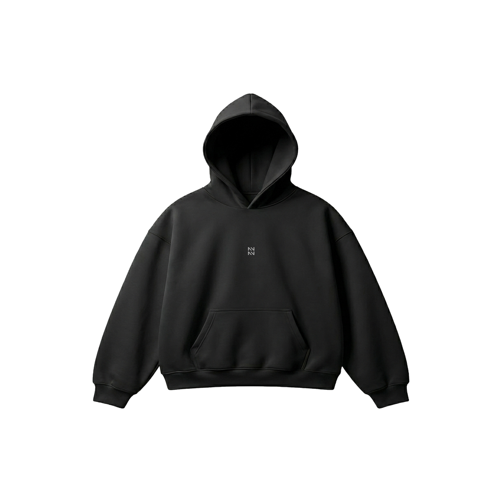 HOODIE FRENCH TERRY NEGRO
