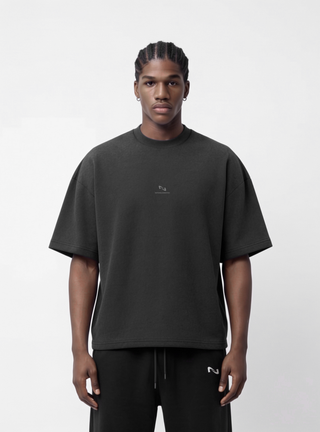 POLERA OVERSIZE NEGRA BASIC® 100% ALGODÓN