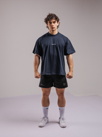 Polera Oversize Elements™ Marino — detalle | Nativa Elements