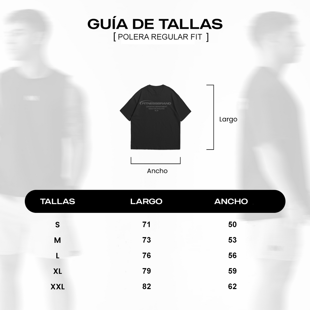 Polera Basica Regular Fit Negra | Nativa Elements