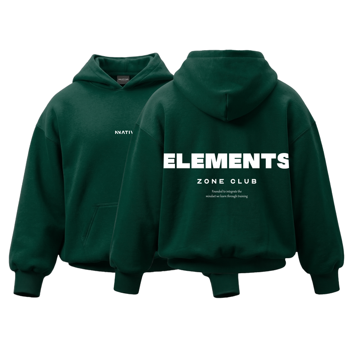 POLERON VERDE ELEMENTS® 100% ALGODÓN