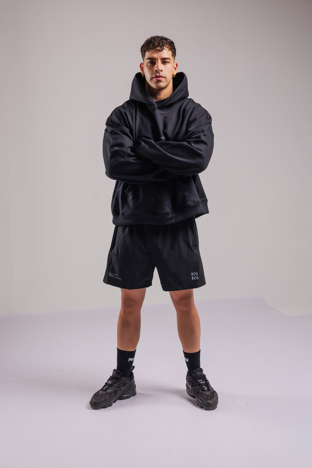 HOODIE ELEMENTS™ BOXY FIT NEGRO