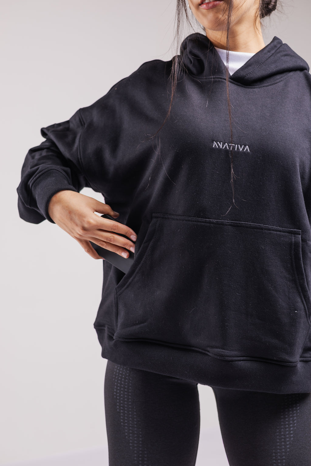 HOODIE ELEMENTS™ BOXY FIT NEGRO