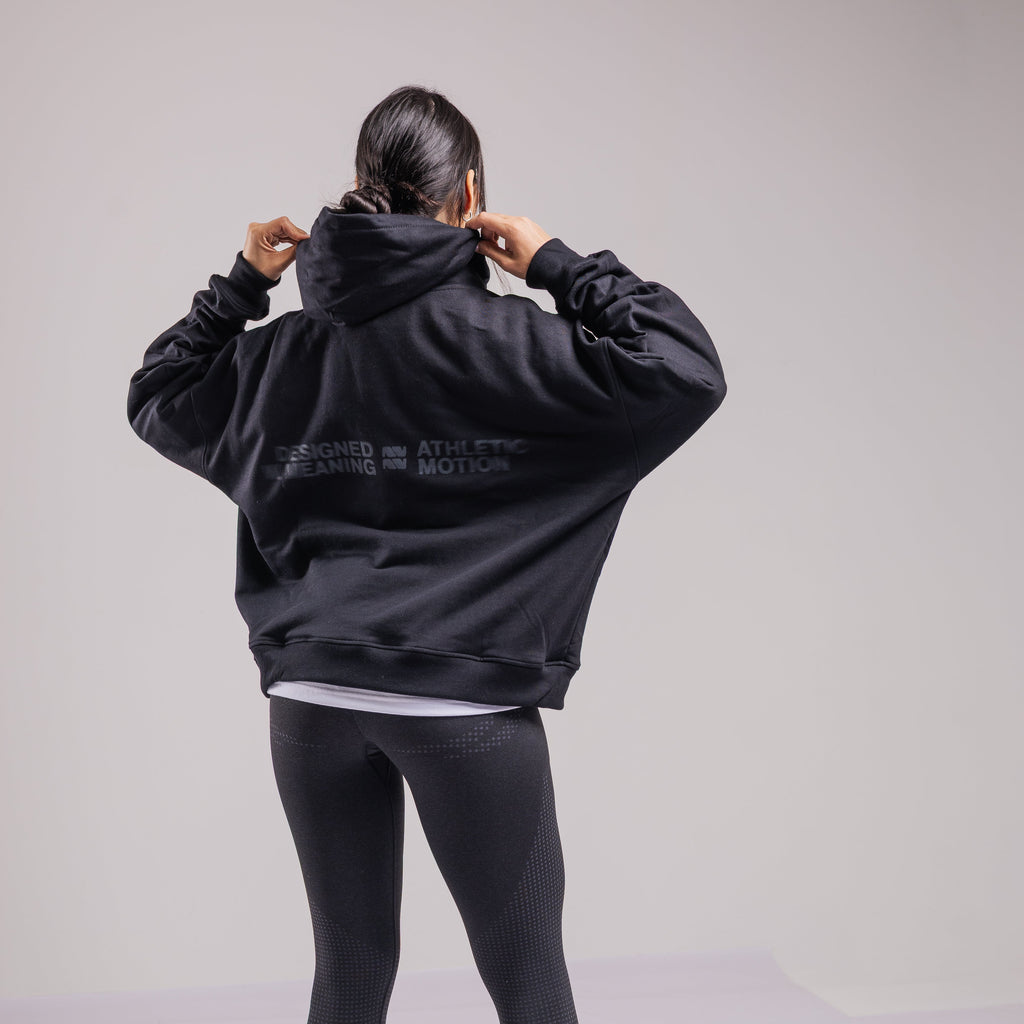 HOODIE ATHLETIC™ BOXY FIT NEGRO