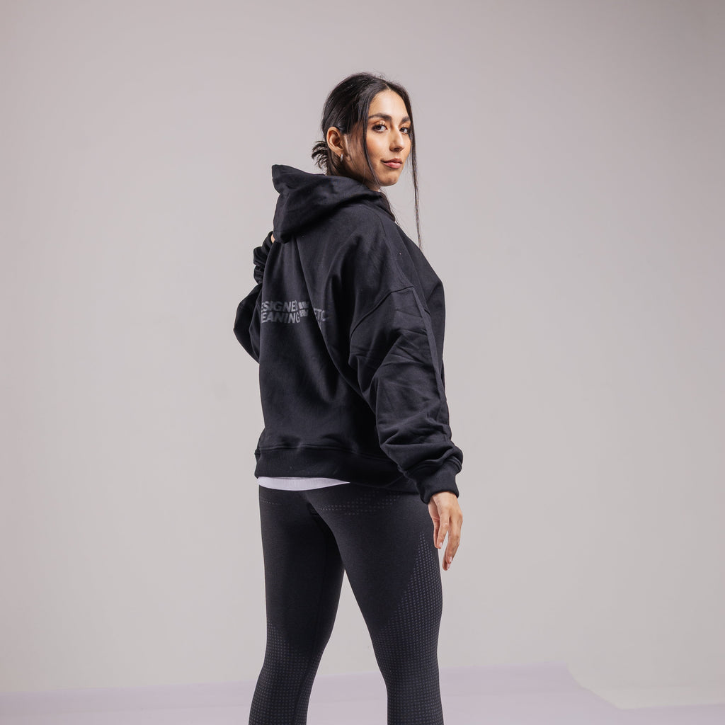 HOODIE ATHLETIC™ BOXY FIT NEGRO