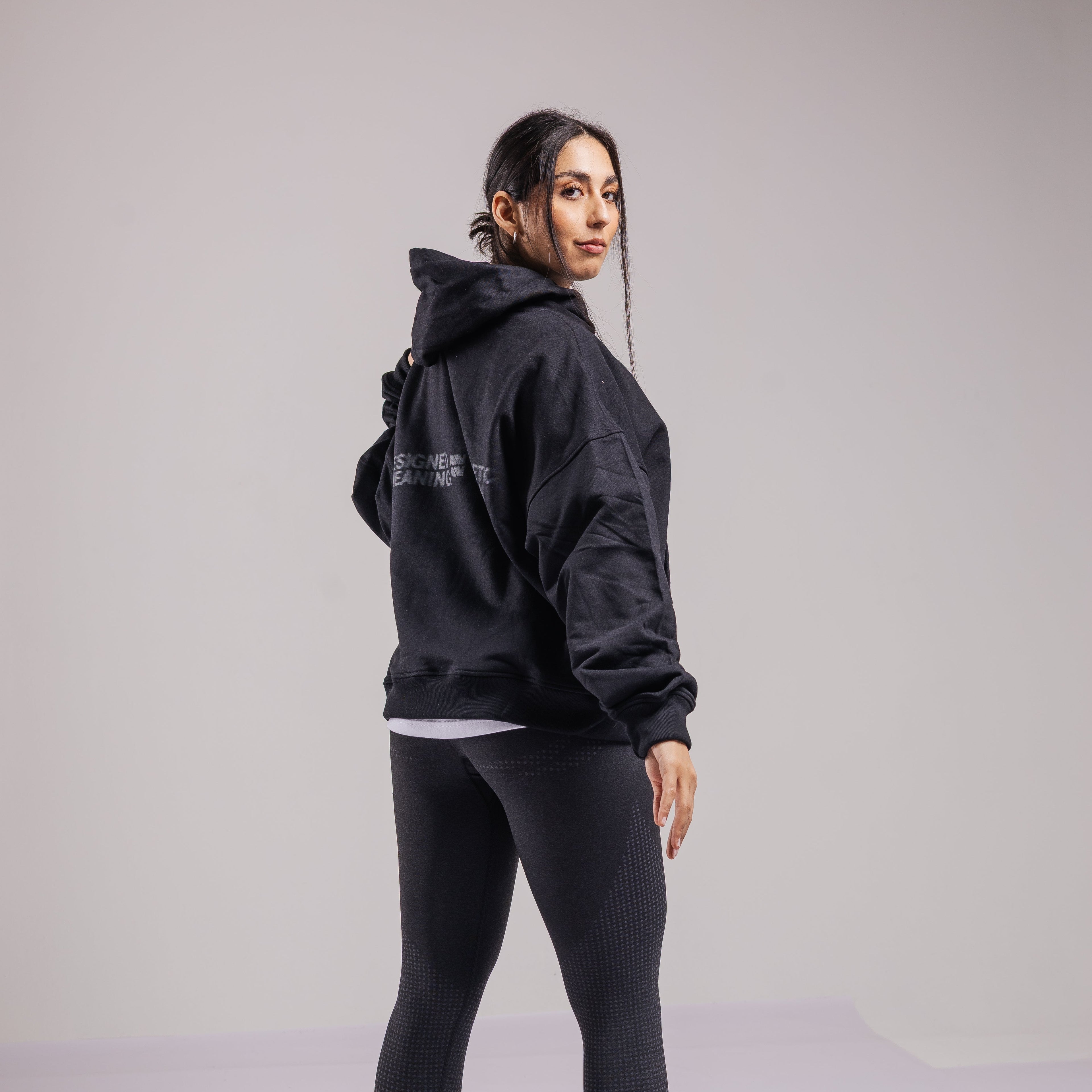 HOODIE ATHLETIC™ BOXY FIT NEGRO