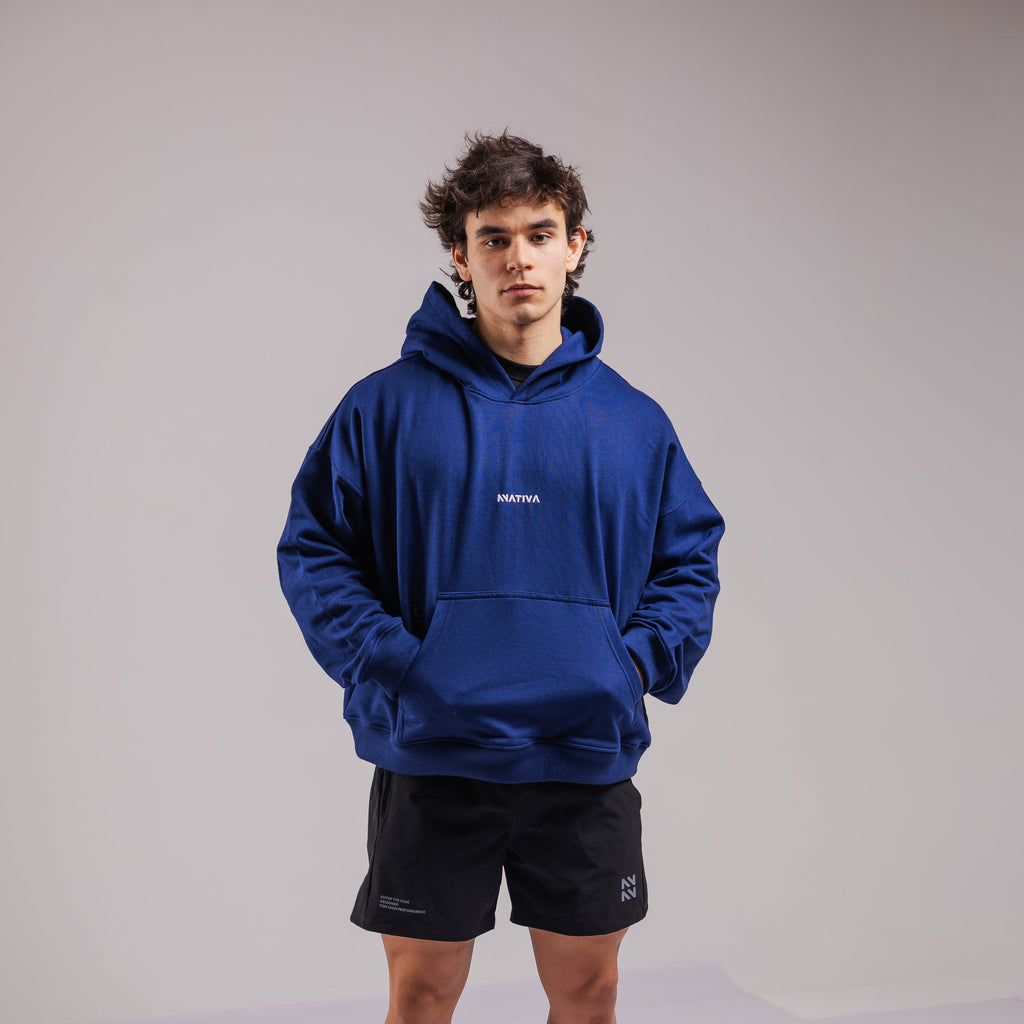 HOODIE ELEMENTS™ BOXY FIT NAVY