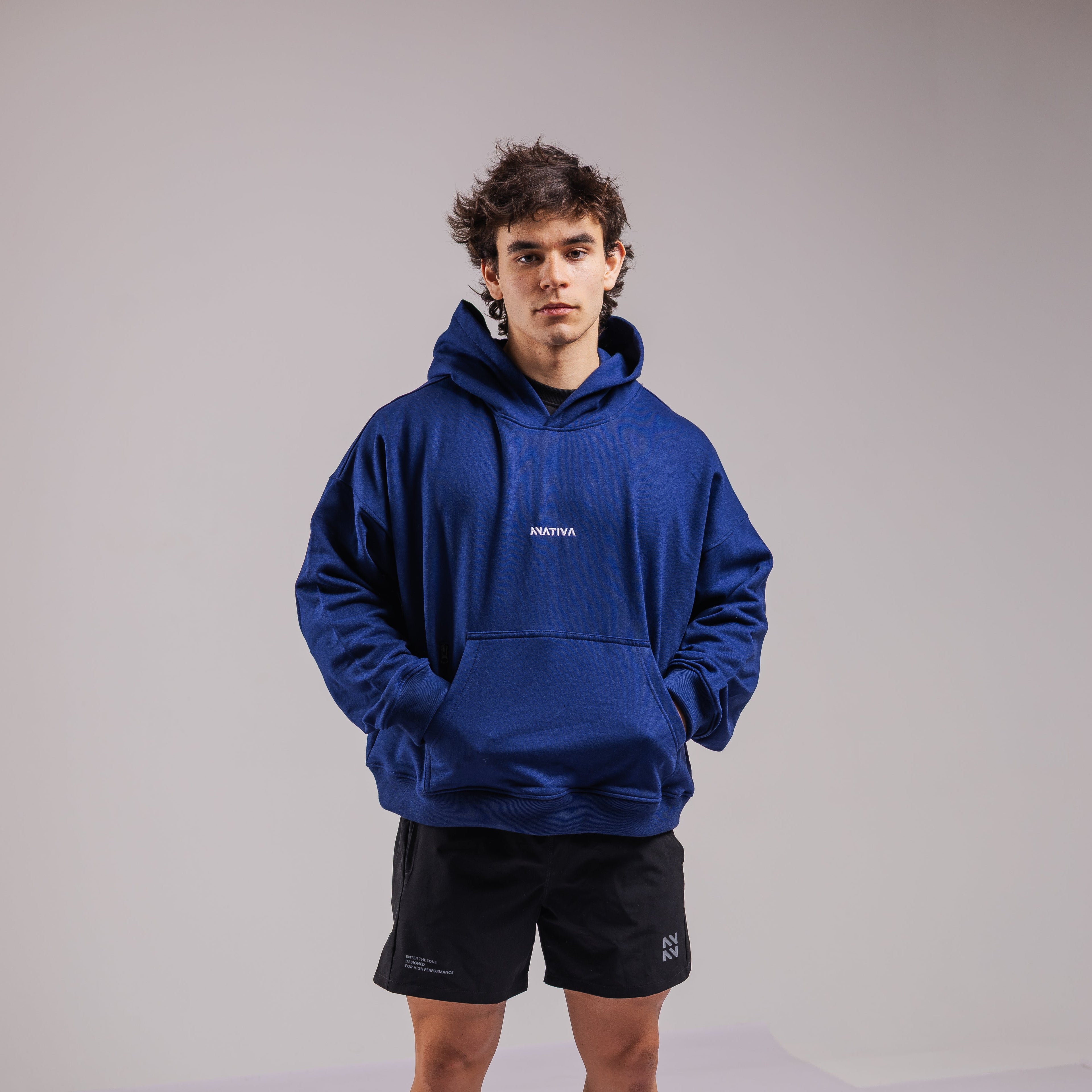 HOODIE ELEMENTS™ BOXY FIT NAVY