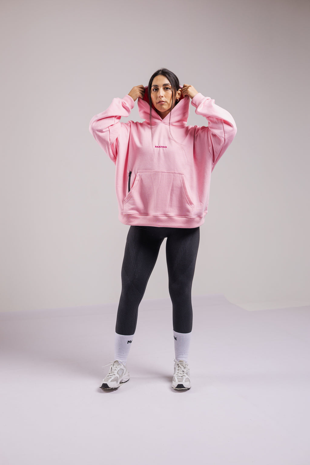 HOODIE ELEMENTS™ BOXY FIT ROSADO