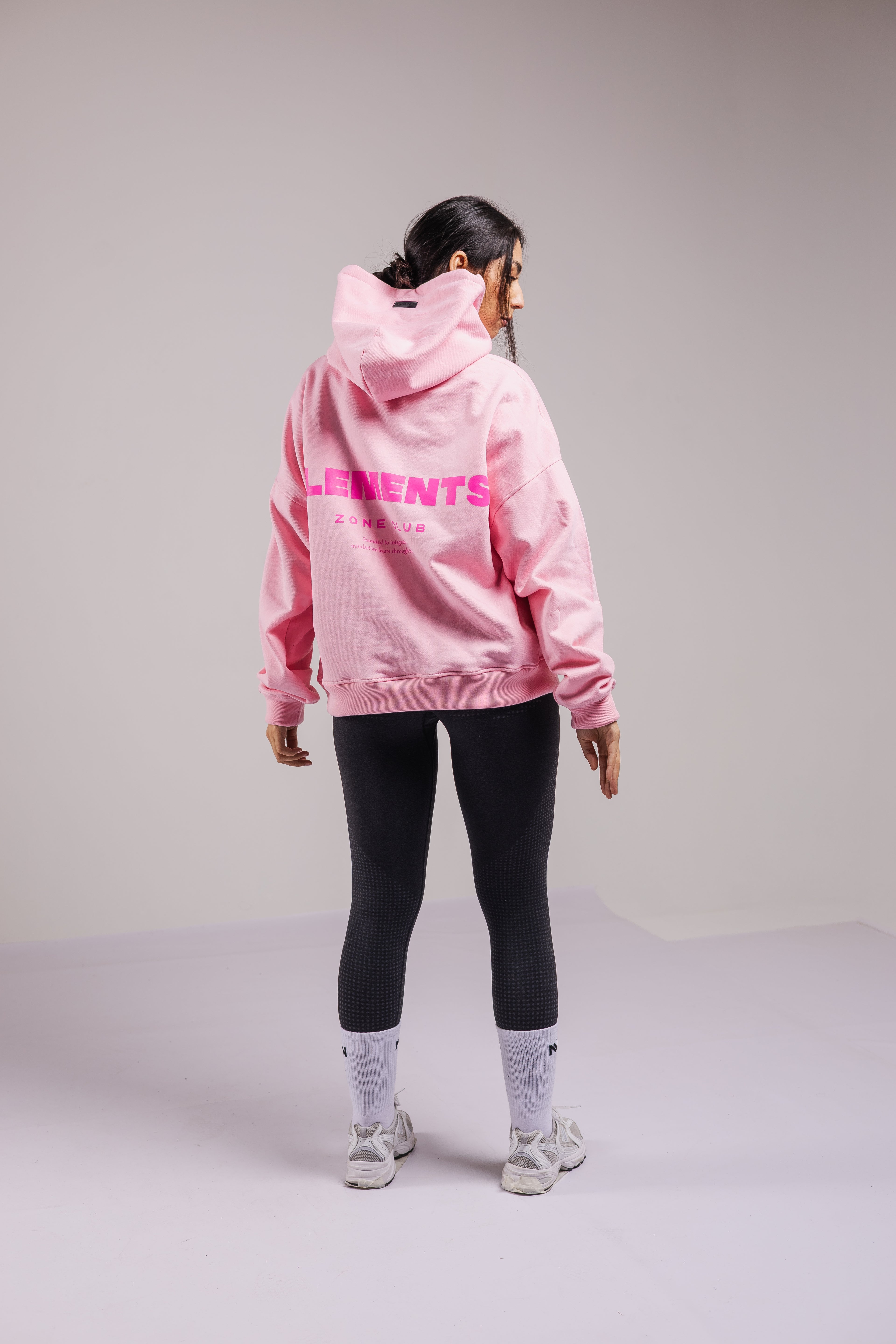 HOODIE ELEMENTS™ BOXY FIT ROSADO