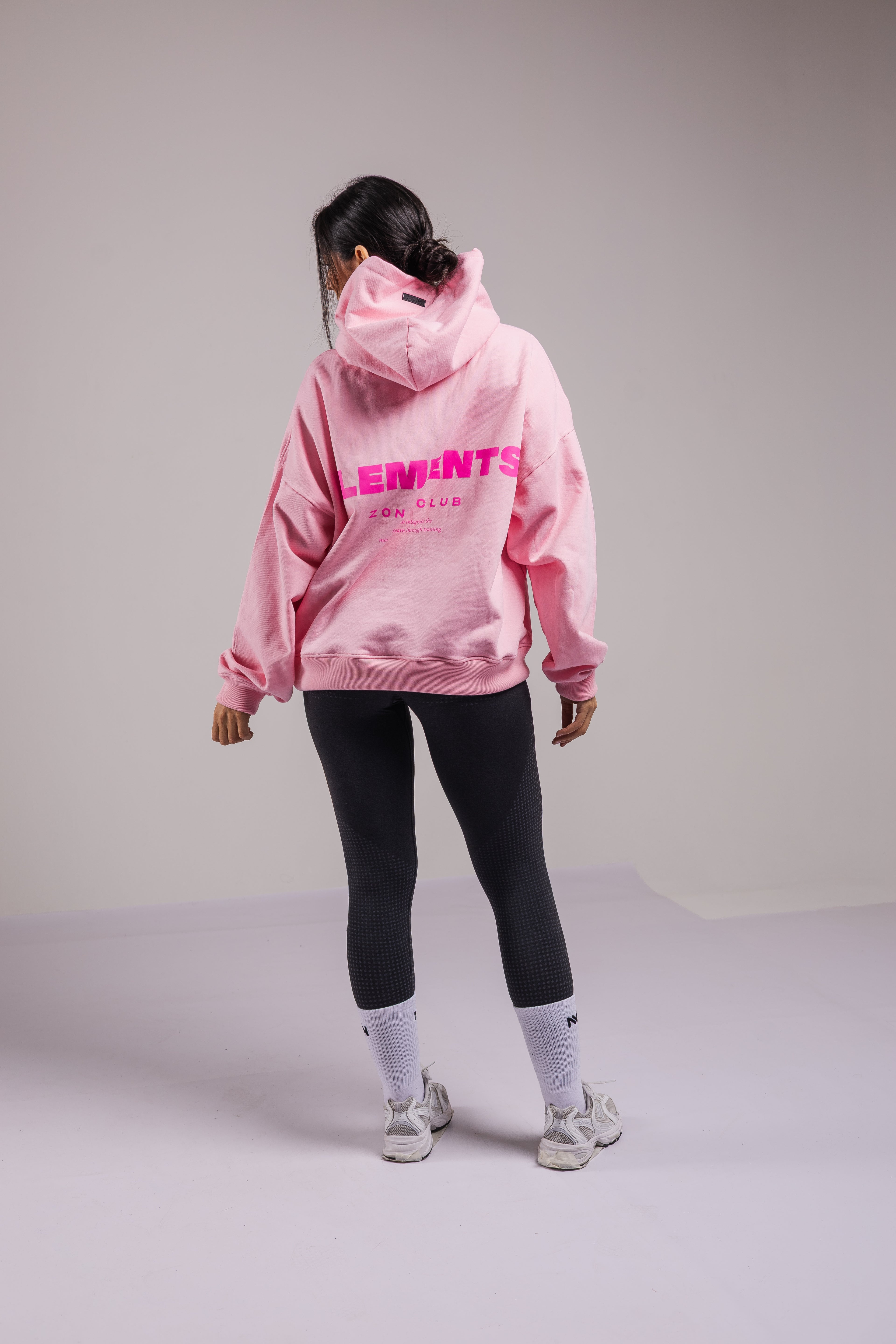 HOODIE ELEMENTS™ BOXY FIT ROSADO