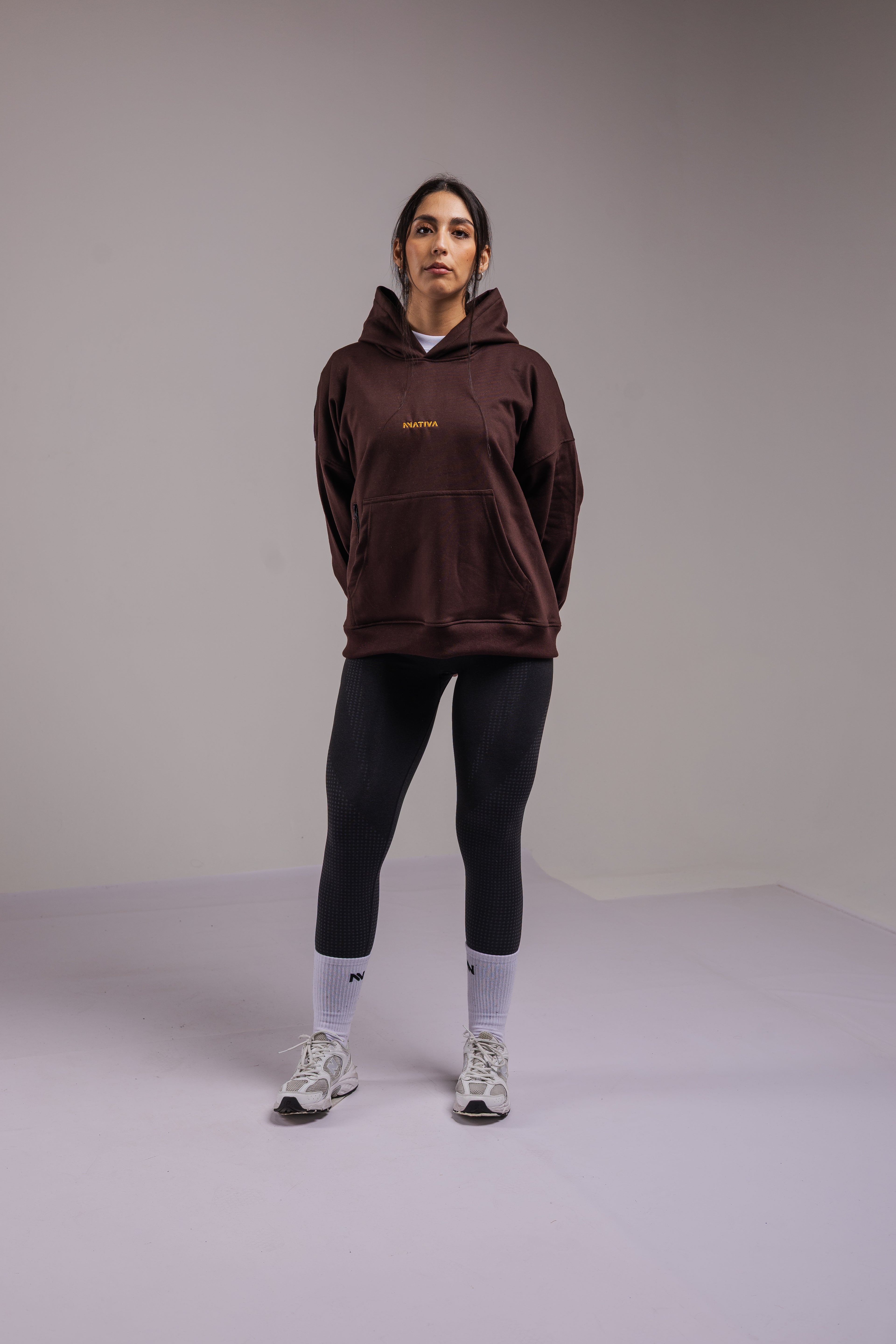 HOODIE ATHLETIC™ BOXY FIT CAFE