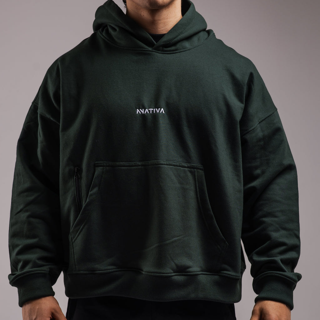 HOODIE ZONE™ BOXY FIT VERDE